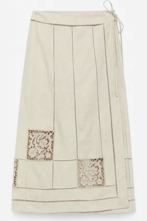 H&M Gonna a portafoglio ricamata