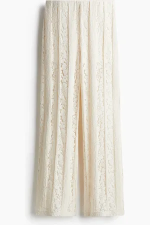 H&M Pantaloni con dettagli in pizzo