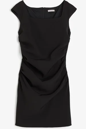 H&M Abito in twill con scollo squadrato