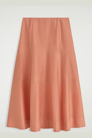 H&M PANELLED A-LINE MIDI SKIRT
