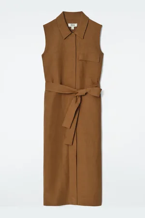 H&M CHEMISIER MIDI SENZA MANICHE IN STILE UTILITY