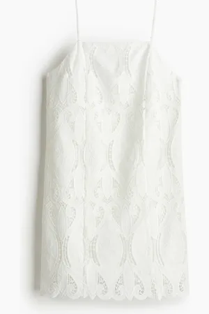 H&M Abito a spalline con sangallo