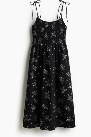 H&M Abito con smock e laccetti