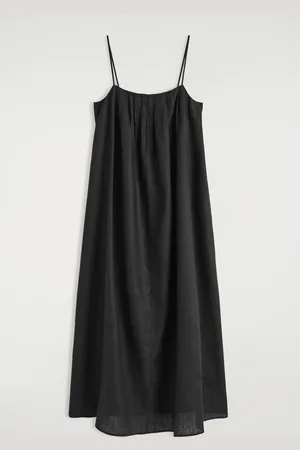H&M ABITO MAXI IN LINO PLISSÉ