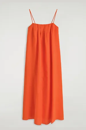 H&M ABITO MAXI IN LINO PLISSÉ