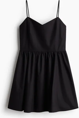 H&M Abito in cotone con gonna svasata
