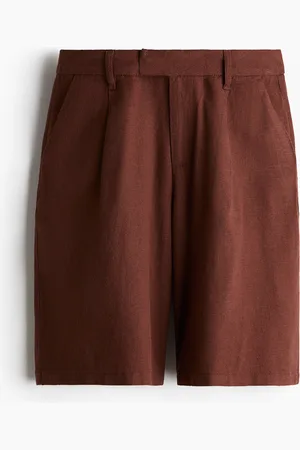 H&M Shorts al ginocchio in misto lino
