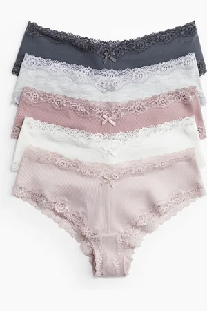 H&M Hipsters in cotone e pizzo 5 pezzi