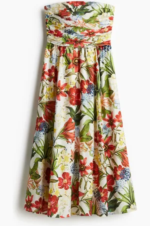H&M Abito a fascia plissettato