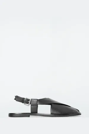 H&M SANDALI SLINGBACK IN PELLE