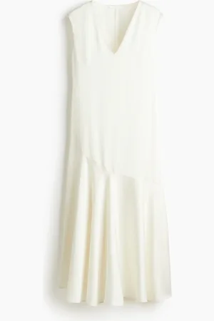 H&M Abito in satin con scollo a V