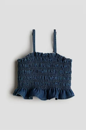 H&M Top in denim con smock