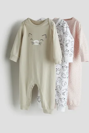 H&M Pigiamini interi in jersey di cotone 3 pezzi