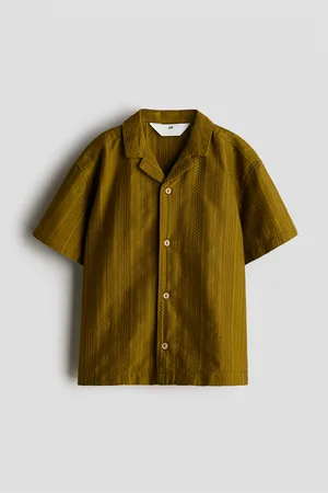 H&M Camicia bowling in cotone strutturato