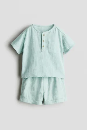 H&M Set 2 pezzi in mussola di cotone