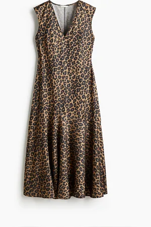 H&M Abito in satin con scollo a V