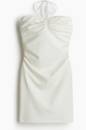 H&M Abito halterneck arricciato