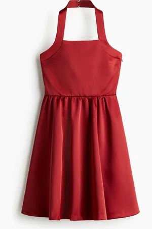 H&M Abito halterneck con gonna a ruota