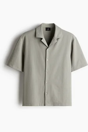 H&M Camicia bowling Regular Fit in maglia a coste