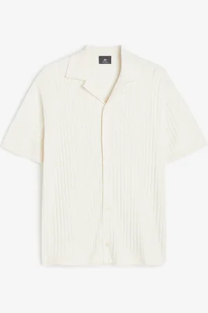 H&M Camicia bowling Regular Fit in maglia a coste