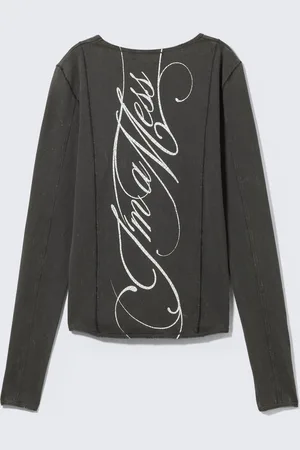 H&M T-shirt unisex CM x LB aderente a maniche lunghe