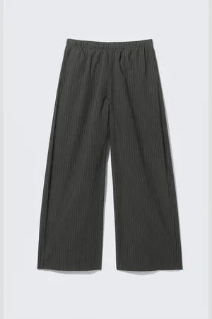 H&M Pantaloni loose in cotone a vita bassa