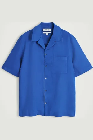 H&M CAMICIA IN LINO CON COLLETTO APERTO
