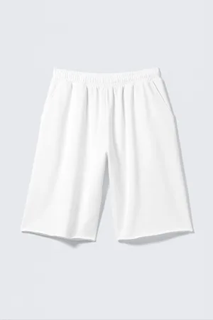 H&M Shorts oversize in spugna lunghi fino al ginocchio