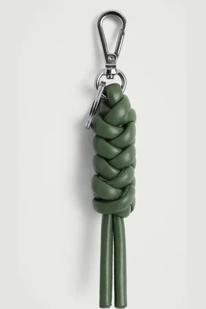 H&M PORTACHIAVI CHUNKY IN PELLE CON NODI