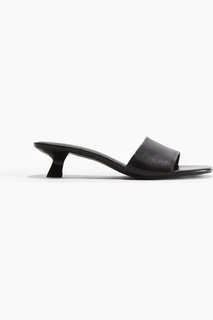 H&M Kitten-heeled leather sandals