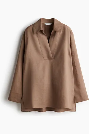 H&M Ramie popover shirt