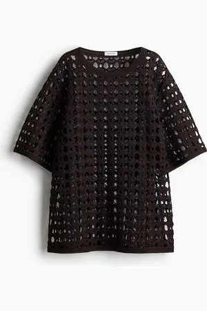 H&M T-shirt effetto uncinetto