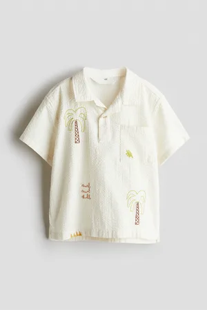 H&M Polo in seersucker di cotone