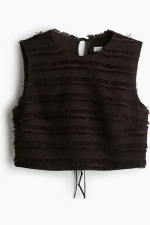 H&M Top con bordo a frange