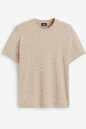 H&M T-shirt in maglia strutturata Regular Fit