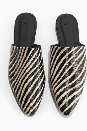 H&M Sandali slip-on in paglia
