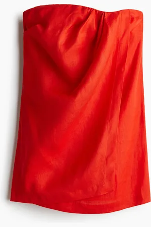 H&M Abito a fascia in lino