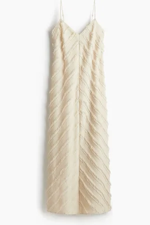 H&M Abito sfrangiato con spalline sottili