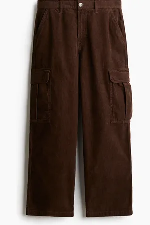 H&M Pantaloni cargo Loose Fit in velluto a coste