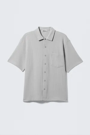 H&M Camicia in maglia con bottoni a maniche corte