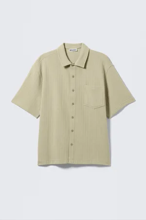 H&M Camicia in maglia con bottoni a maniche corte