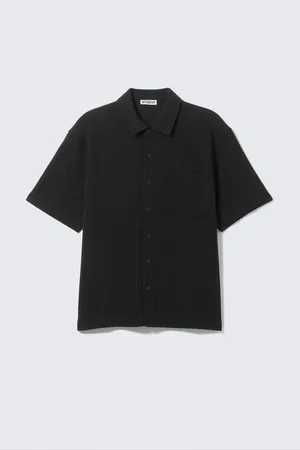 H&M Camicia in maglia con bottoni a maniche corte