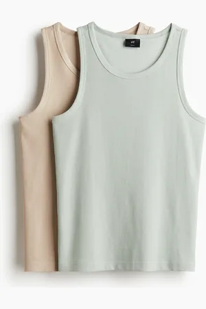 H&M Canotte a costine Slim Fit 2 pezzi