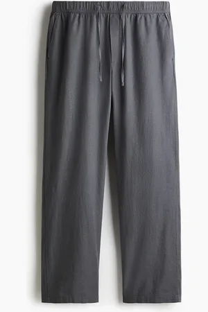 H&M Pantaloni in misto lino Relaxed Fit
