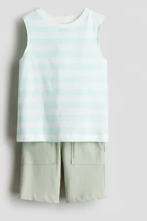 H&M Set 2 pezzi con canotta e shorts in cotone