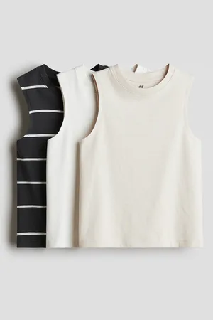 H&M Canotte in jersey di cotone 3 pezzi