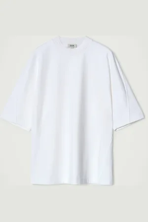 H&M T-SHIRT OVERSIZE PESANTE CON COLLO A LUPETTO
