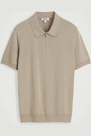 H&M POLO SLIM IN MAGLIA DI SETA CON CERNIERA
