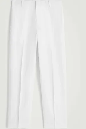 H&M PANTALONI ELASTICIZZATI A GAMBA DRITTA IN LINO