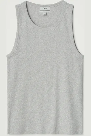 H&M CANOTTA SLIM IN COTONE A COSTE